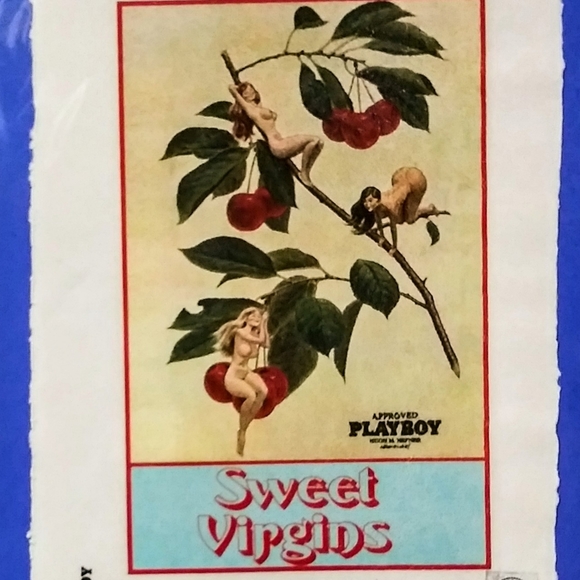 Sweet Virgins PLAYBOY Print Signed Fairchild Paris - Picture 12 of 12